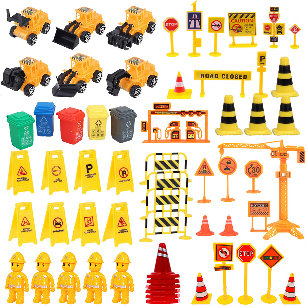 Heavy Equipment Birthday Theme - Mini pojazdy budowlane Budowlane wykaszarki do