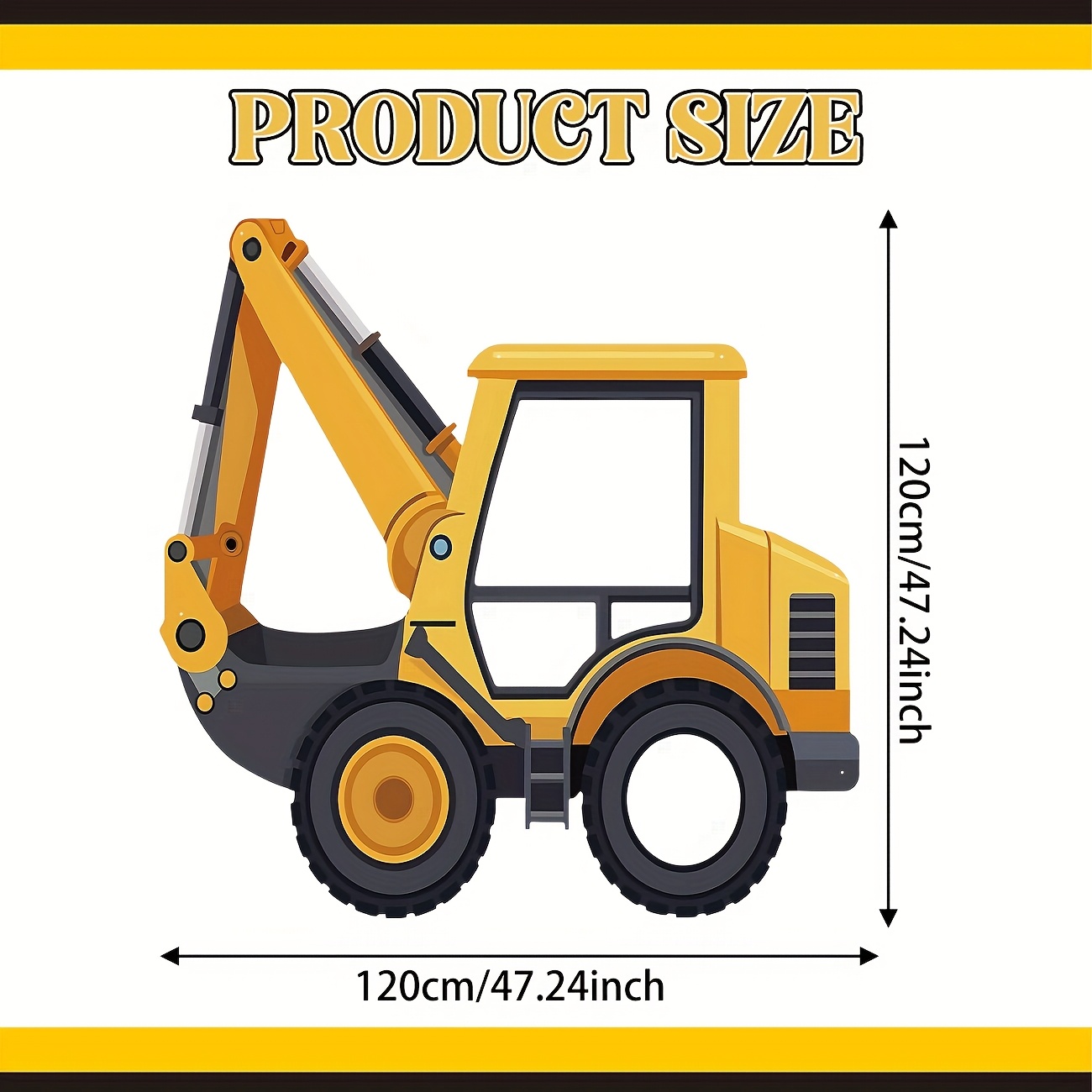 Tło fotograficzne na imprezę b – Heavy Equipment Birthday Theme recenzja i cena