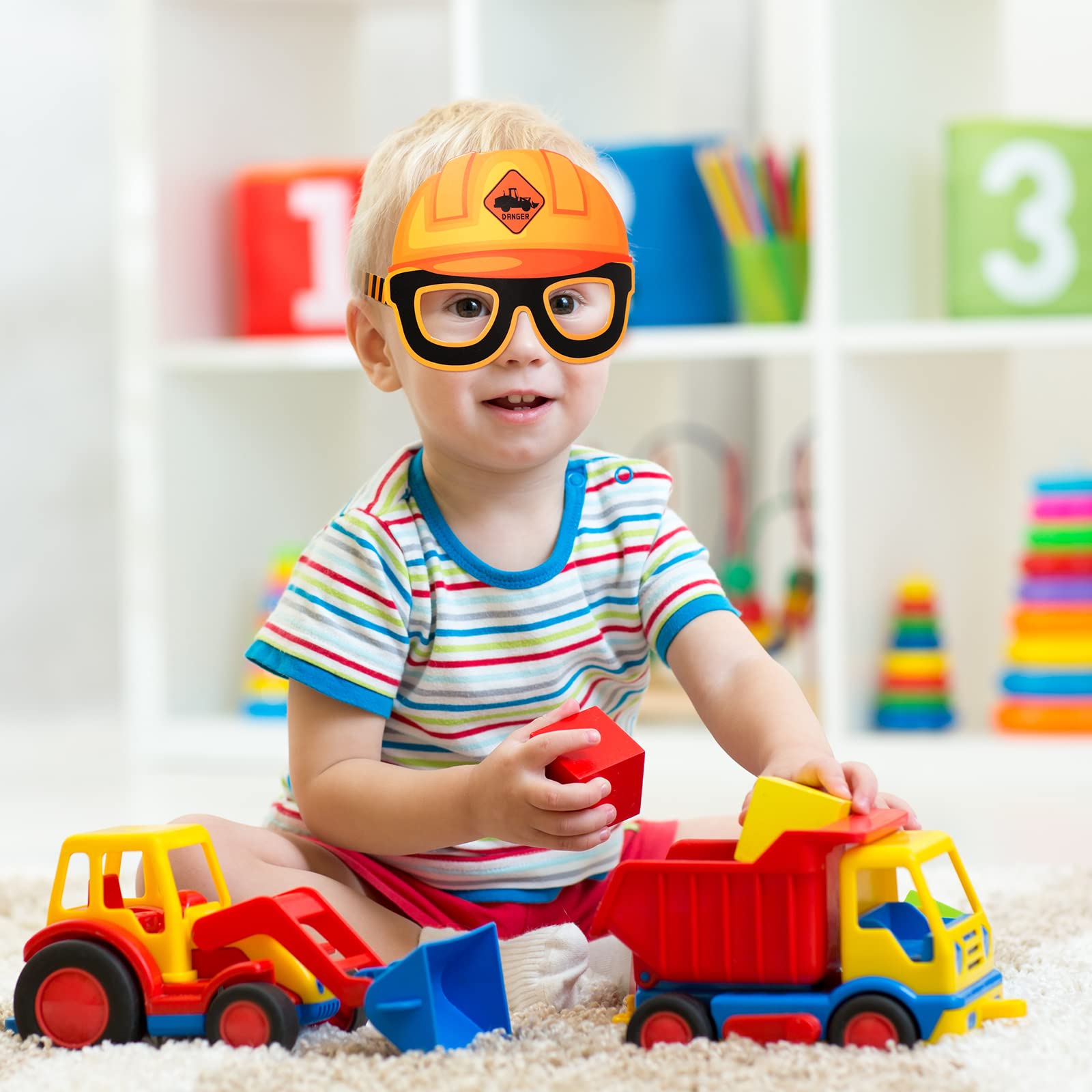 12 szt. Okulary z motywem budo – Heavy Equipment Birthday Theme recenzja i cena