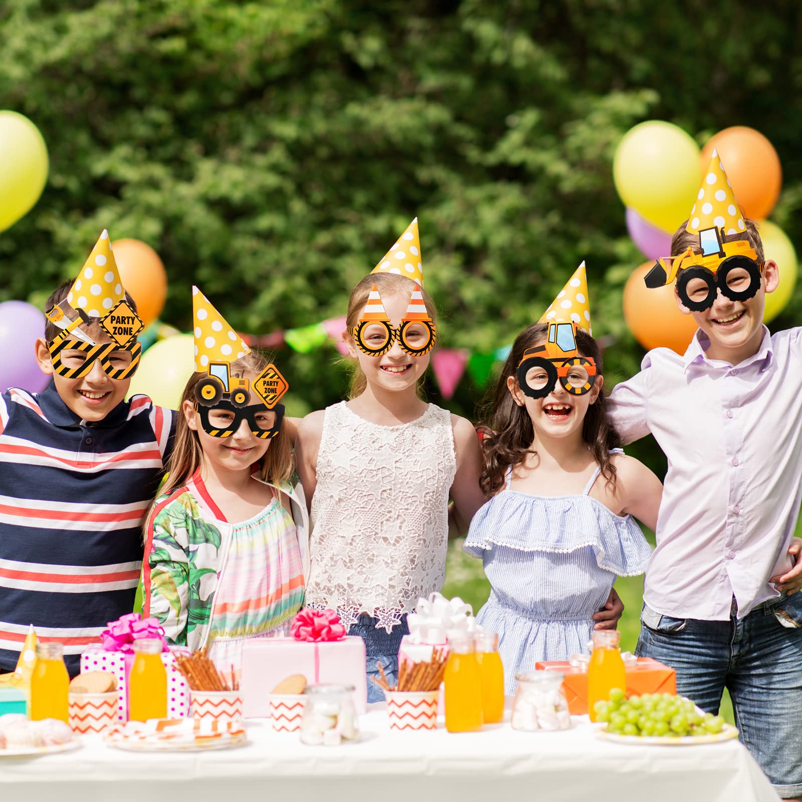 12 szt. Okulary z motywem budo – Heavy Equipment Birthday Theme recenzja i cena