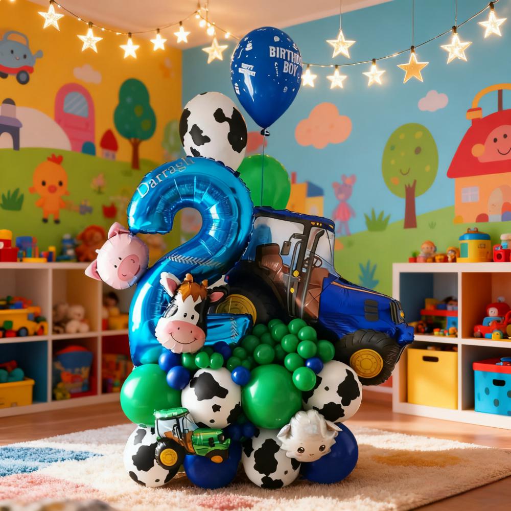45 sztuk/zestaw Balony z numer – Heavy Equipment Birthday Theme recenzja i cena