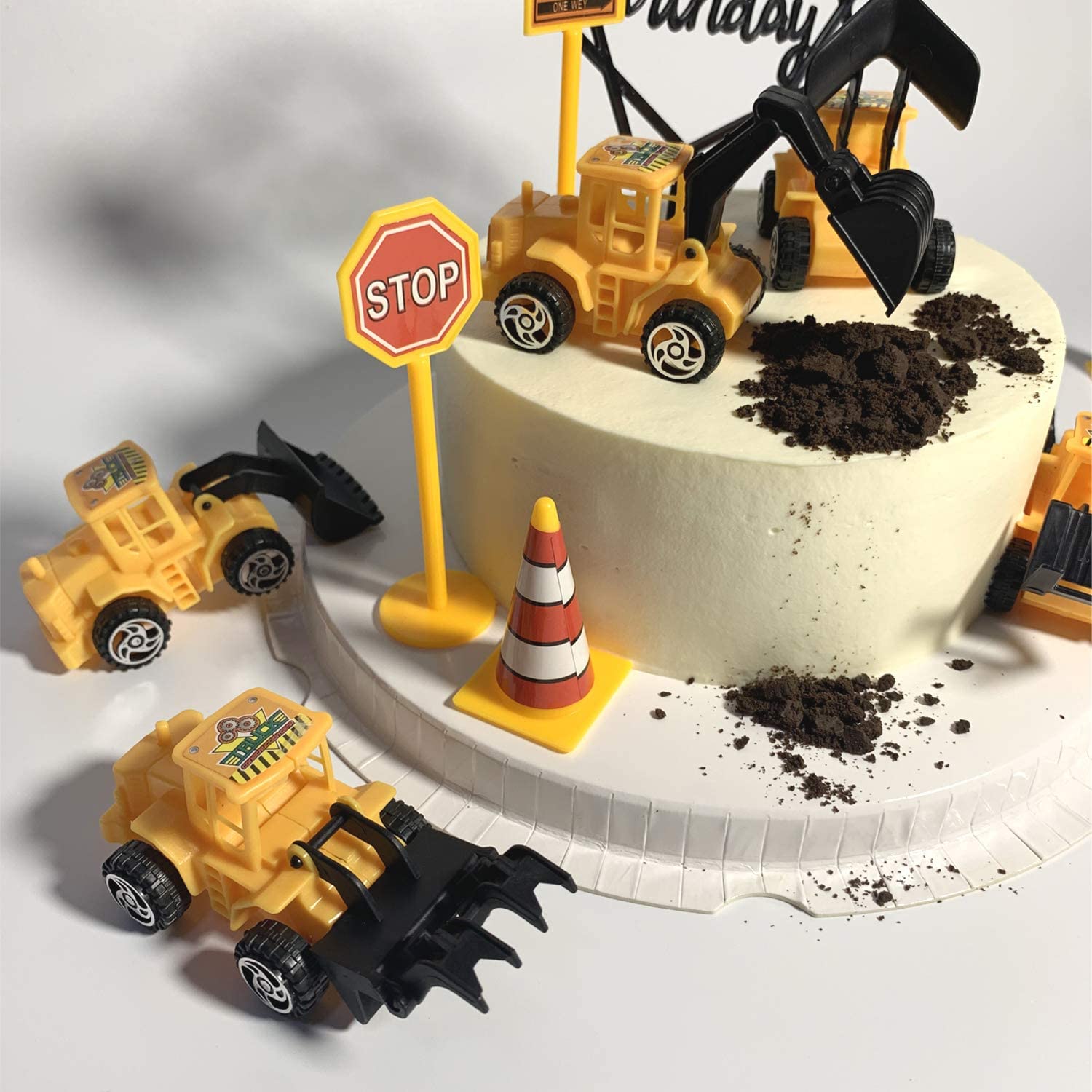 Mini pojazdy budowlane Budowla – Heavy Equipment Birthday Theme recenzja i cena