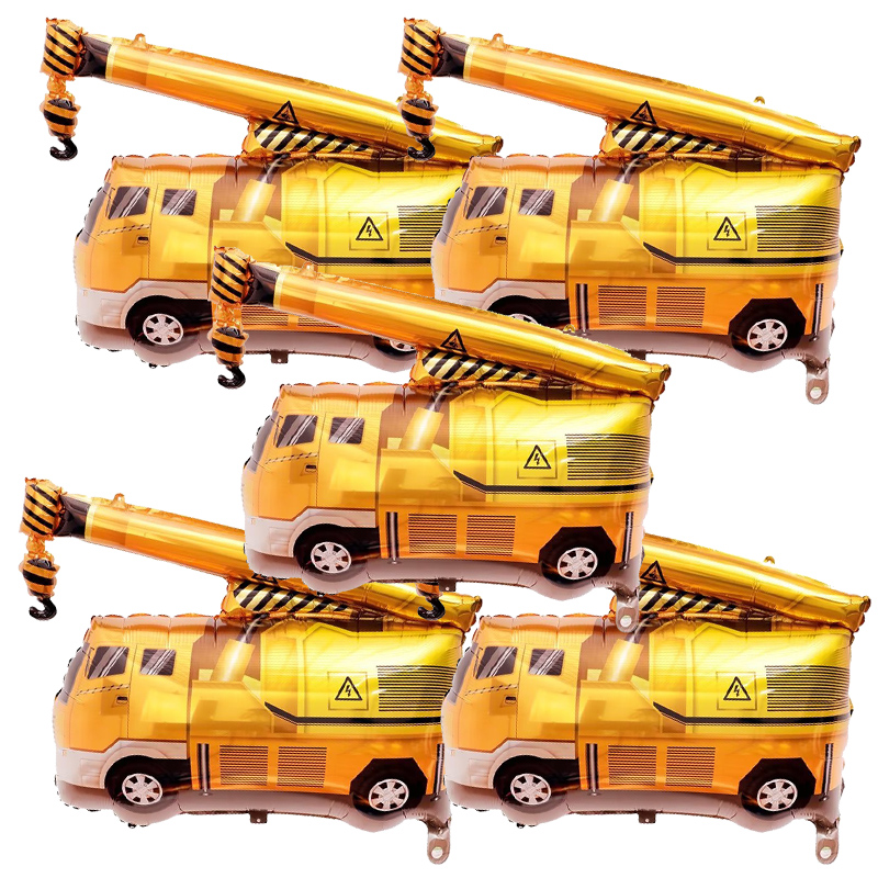 5 szt. Balony w kształcie poja – Heavy Equipment Birthday Theme recenzja i cena