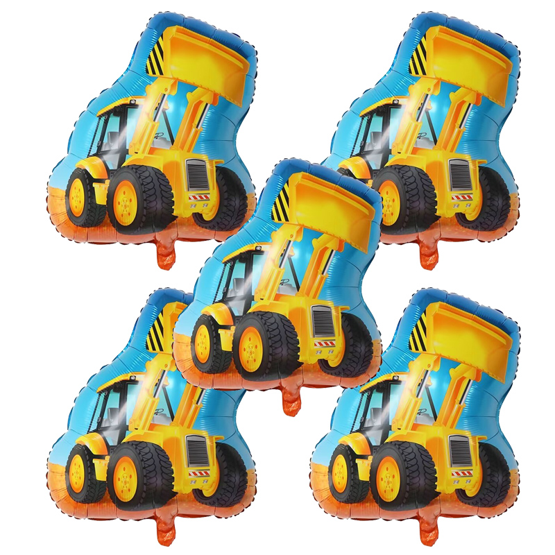 5 szt. Balony w kształcie poja – Heavy Equipment Birthday Theme recenzja i cena