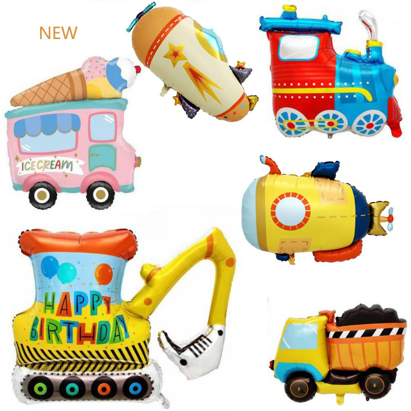 Nowy matowy samochód z kresków – Heavy Equipment Birthday Theme recenzja i cena